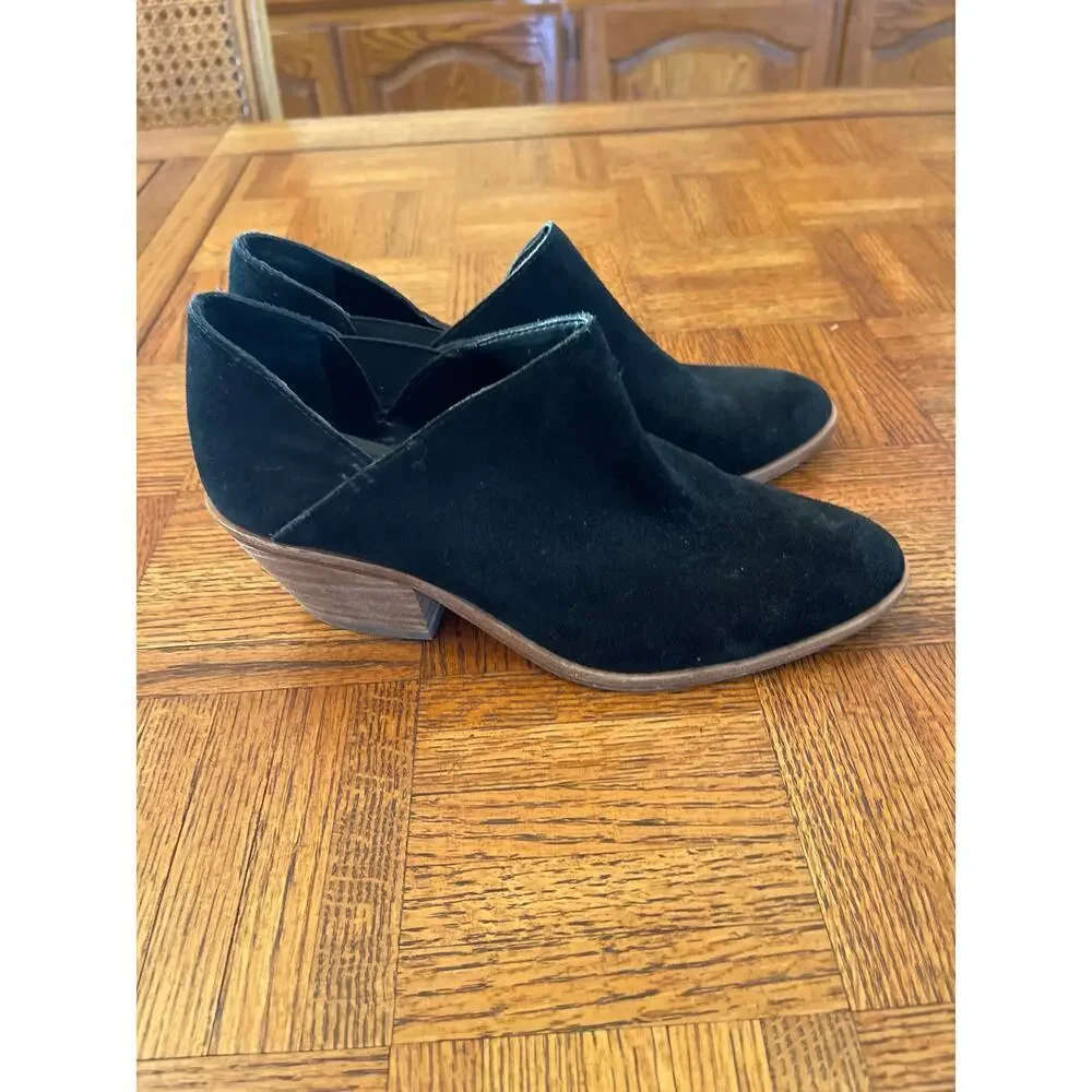 Vince Camuto suede slip on mules